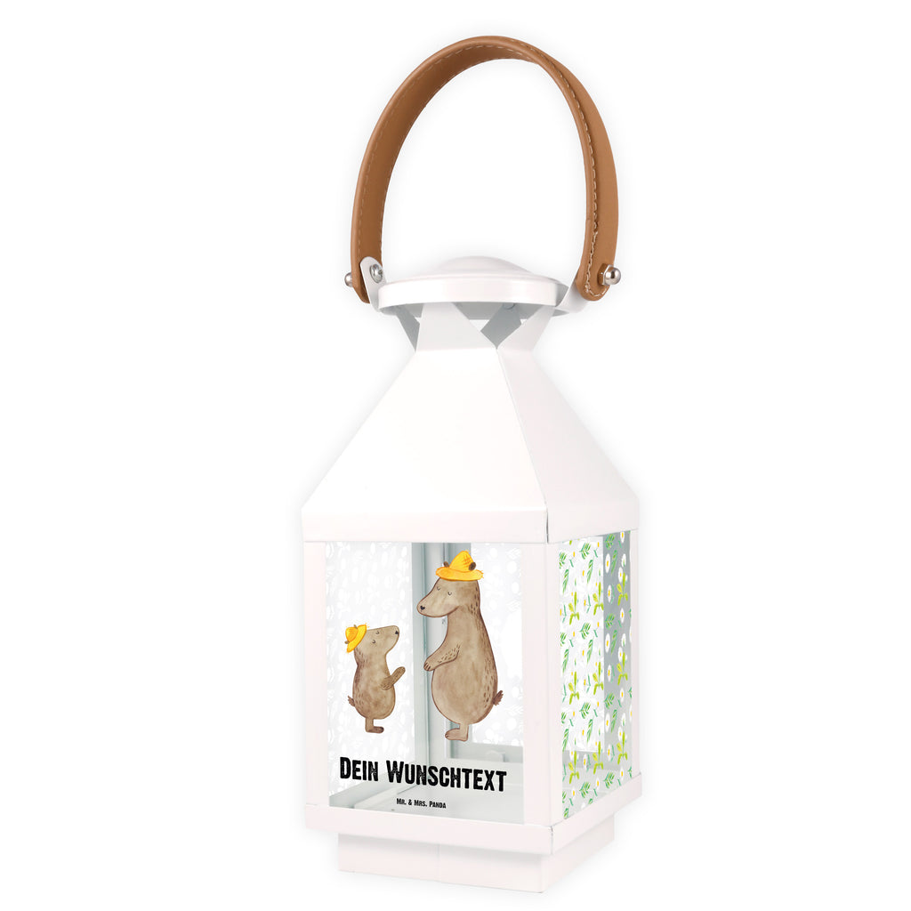 Personalisierte Deko Laterne Bären mit Hut Gartenlampe, Gartenleuchte, Gartendekoration, Gartenlicht, Laterne  kleine Laternen, XXL Laternen, Laterne groß, Familie, Vatertag, Muttertag, Bruder, Schwester, Mama, Papa, Oma, Opa, Bär, Bären, Vater, Papi, Paps, Dad, Daddy, Lieblingsmensch, Sohn, Söhne, Kind, Kinder, Vater-Sohn, Family, Vorbild