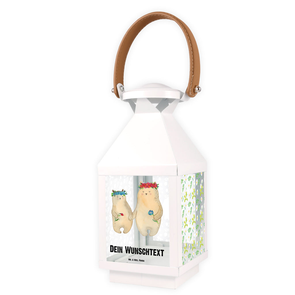 Personalisierte Deko Laterne Bären mit Blumenkranz Gartenlampe, Gartenleuchte, Gartendekoration, Gartenlicht, Laterne  kleine Laternen, XXL Laternen, Laterne groß, Familie, Vatertag, Muttertag, Bruder, Schwester, Mama, Papa, Oma, Opa, Bär, Bären, Mutter, Mutti, Mami, Lieblingsmensch, Lieblingsmama, beste Mutter, weltbeste Mama, Geschenk Mama. Muttertag, Tochter, Kind, Kinder, Töchter, Family, Vorbild