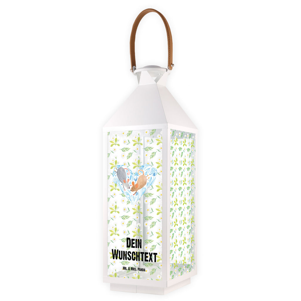 Personalisierte Deko Laterne Mäuse Herz Gartenlampe, Gartenleuchte, Gartendekoration, Gartenlicht, Laterne  kleine Laternen, XXL Laternen, Laterne groß, Liebe, Partner, Freund, Freundin, Ehemann, Ehefrau, Heiraten, Verlobung, Heiratsantrag, Liebesgeschenk, Jahrestag, Hocheitstag, Maus, Mäuse, Liebesbotschaft, Liebesbeweis, Hochzeit, Lieblingsmensch, Gemeinsamkeit, Love, Geschenk für zwei