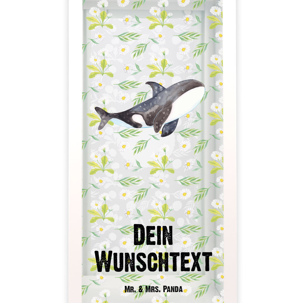 Personalisierte Deko Laterne Orca Gartenlampe, Gartenleuchte, Gartendekoration, Gartenlicht, Laterne  kleine Laternen, XXL Laternen, Laterne groß, Meerestiere, Meer, Urlaub, Orca, Orcas, Killerwal, Wal, Möglichkeiten, Büro, Arbeit, Motivation, Selbstliebe, Neustart, Startup