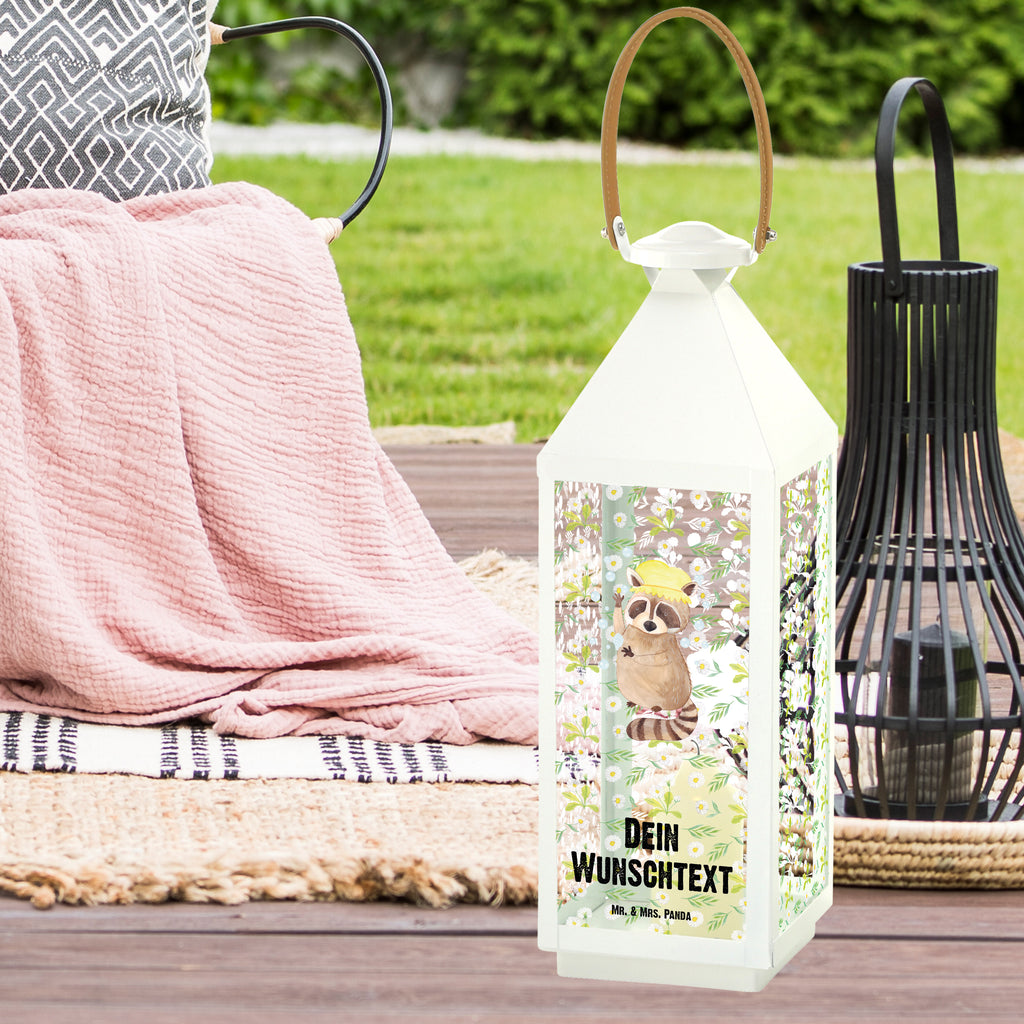 Personalisierte Deko Laterne Waschbär Gartenlampe, Gartenleuchte, Gartendekoration, Gartenlicht, Laterne  kleine Laternen, XXL Laternen, Laterne groß, Tiermotive, Gute Laune, lustige Sprüche, Tiere, Waschbär, Tagträumen, Plan, Fröhlich, waschen, Seifenblasen