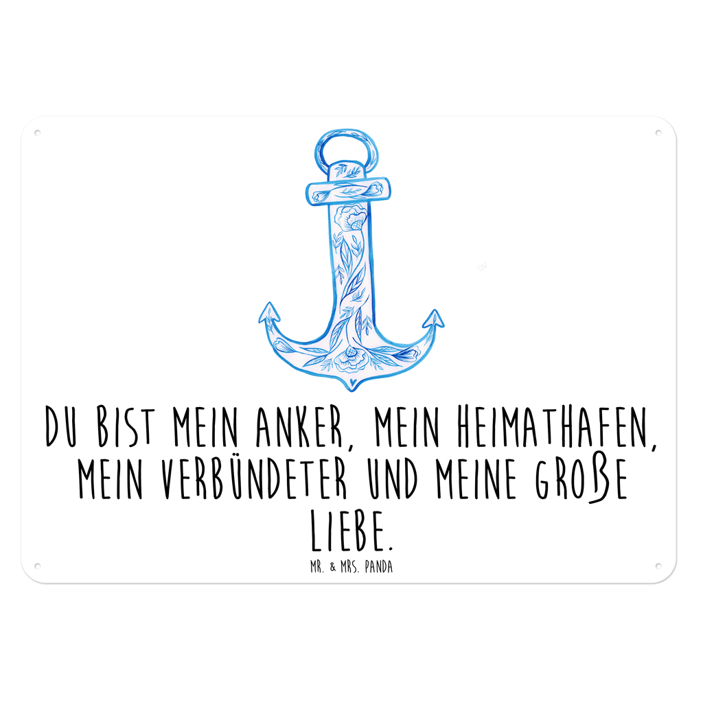 Blechschild Anker Blau  Blechschild, Metallschild, Geschenk Schild, Schild, Magnet-Metall-Schild, Deko Schild, Wandschild, Wand-Dekoration, Türschild, Wandschild, Metallschild  süße Tiermotive, gute Laune, lustige Sprüche, Tiere