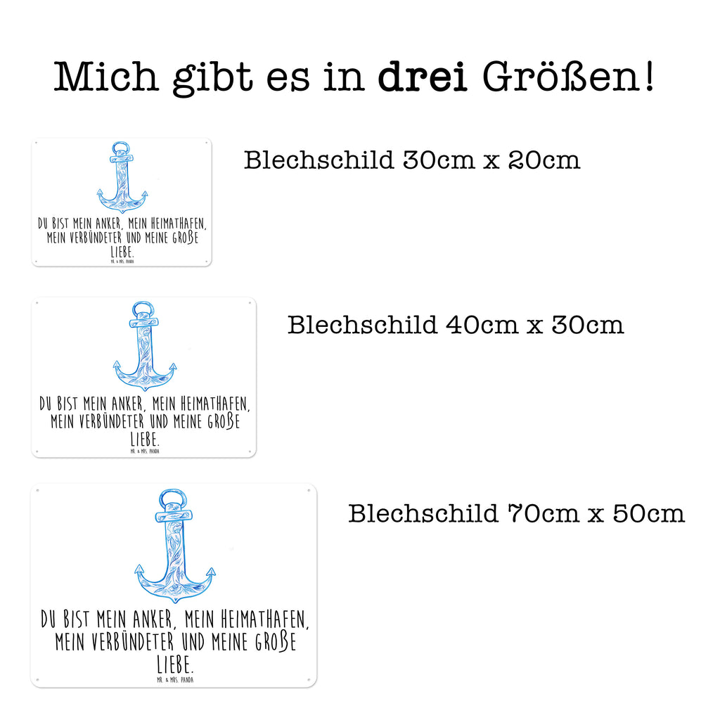 Blechschild Anker Blau  Blechschild, Metallschild, Geschenk Schild, Schild, Magnet-Metall-Schild, Deko Schild, Wandschild, Wand-Dekoration, Türschild, Wandschild, Metallschild  süße Tiermotive, gute Laune, lustige Sprüche, Tiere