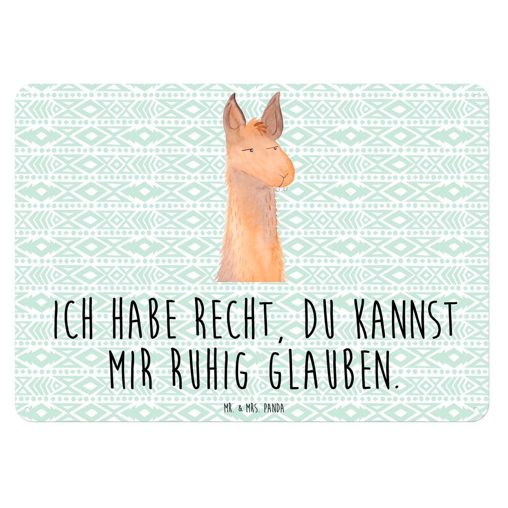 Blechschild Lamakopf genervt Blechschild, Metallschild, Geschenk Schild, Schild, Magnet-Metall-Schild, Deko Schild, Wandschild, Wand-Dekoration, Türschild, Lama, Alpaka, Lamas, Recht haben, genervt sein, Freundin, beste Freundin, Partnerin, Büro, Büroalltag, Chef, Chefin, Azubi