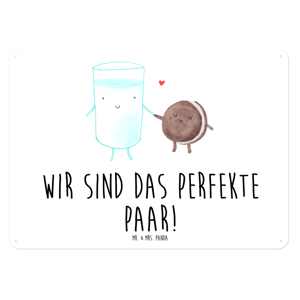 Blechschild Milch & Keks Milk, Cookie, Milch, Keks, Kekse, Kaffee, Einladung Frühstück, Motiv süß, romantisch, perfektes Paar,  Blechschild, Metallschild, Geschenk Schild, Schild, Magnet-Metall-Schild, Deko Schild, Wandschild, Wand-Dekoration, Türschild, Wandschild, Metallschild  süße Tiermotive, gute Laune, lustige Sprüche, Tiere