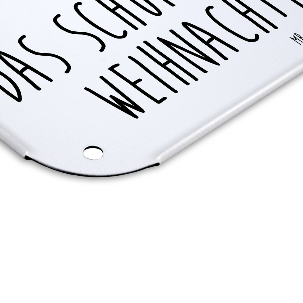 Blechschild Easy & Peasy Weihnachtsgeschenk