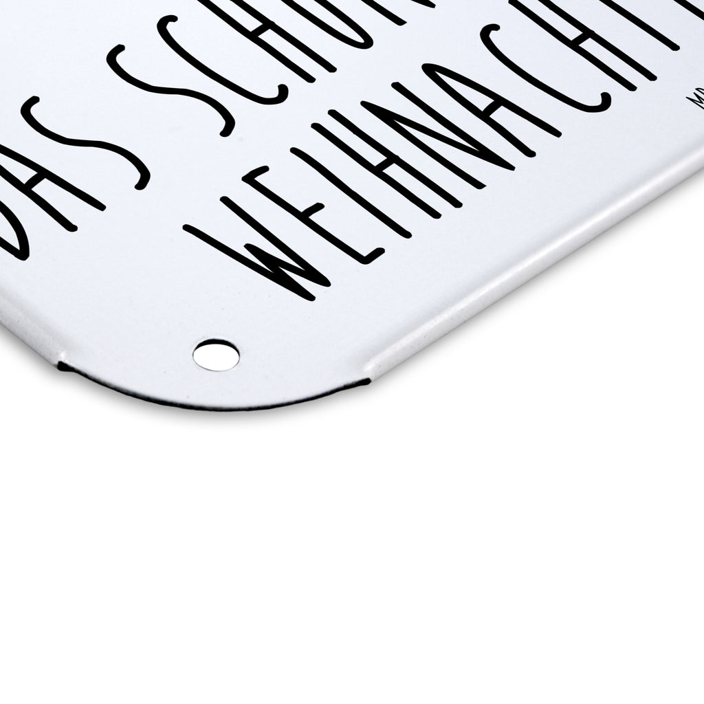 Blechschild Easy & Peasy Weihnachtsgeschenk