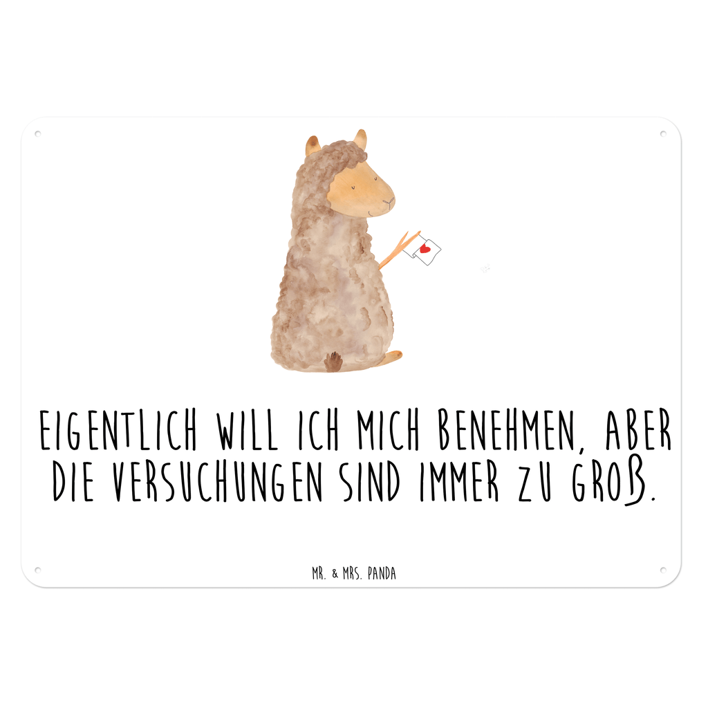 Blechschild Alpaka Fahne Alpaka, Alpakas, Lama, Lamas, Liebe Blechschild, Metallschild, Geschenk Schild, Schild, Magnet-Metall-Schild, Deko Schild, Wandschild, Wand-Dekoration, Türschild, Wandschild, Metallschild  Alpaka, Lama