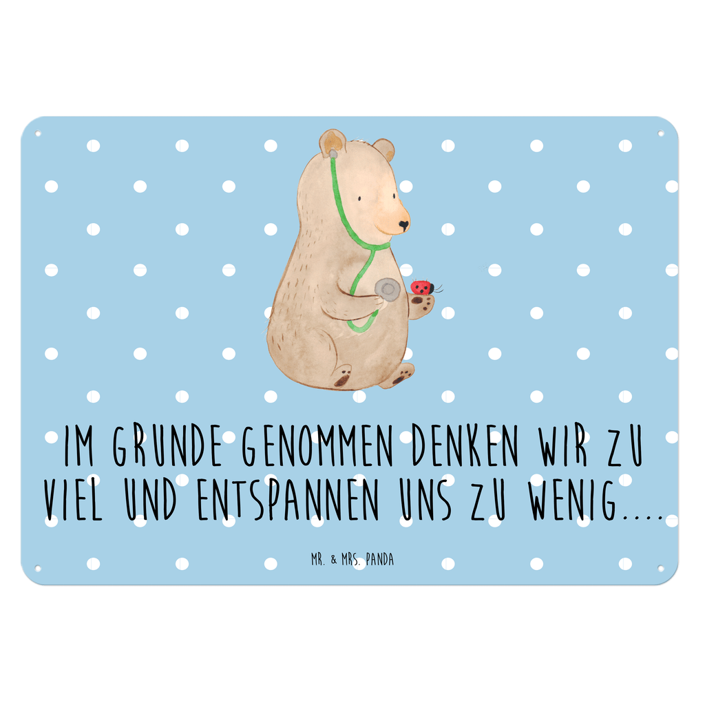 Blechschild Bär Arzt Bär, Arzt, Ärztin, Doktor, Professor, Doktorin, Professorin Blechschild, Metallschild, Geschenk Schild, Schild, Magnet-Metall-Schild, Deko Schild, Wandschild, Wand-Dekoration, Türschild, Wandschild, Metallschild  Bär, Teddy, Teddybär