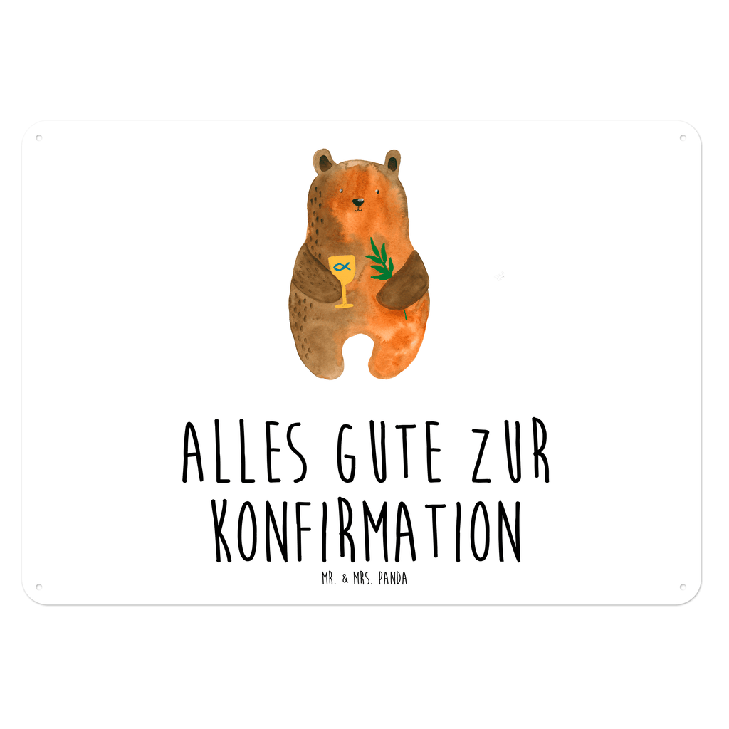 Blechschild Konfirmation-Bär Konfirmation, Kirche, evangelisch, Gottesdienst Blechschild, Metallschild, Geschenk Schild, Schild, Magnet-Metall-Schild, Deko Schild, Wandschild, Wand-Dekoration, Türschild, Wandschild, Metallschild  Bär, Teddy, Teddybär