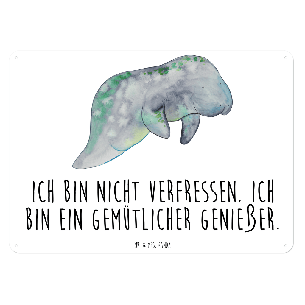 Blechschild Seekuh chillt Blechschild, Metallschild, Geschenk Schild, Schild, Magnet-Metall-Schild, Deko Schild, Wandschild, Wand-Dekoration, Türschild, Meerestiere, Meer, Urlaub, Seekuh, Seekühe, Diät, Abnehmen, Zucker, Diätwahn, Essen, Süßigkeiten