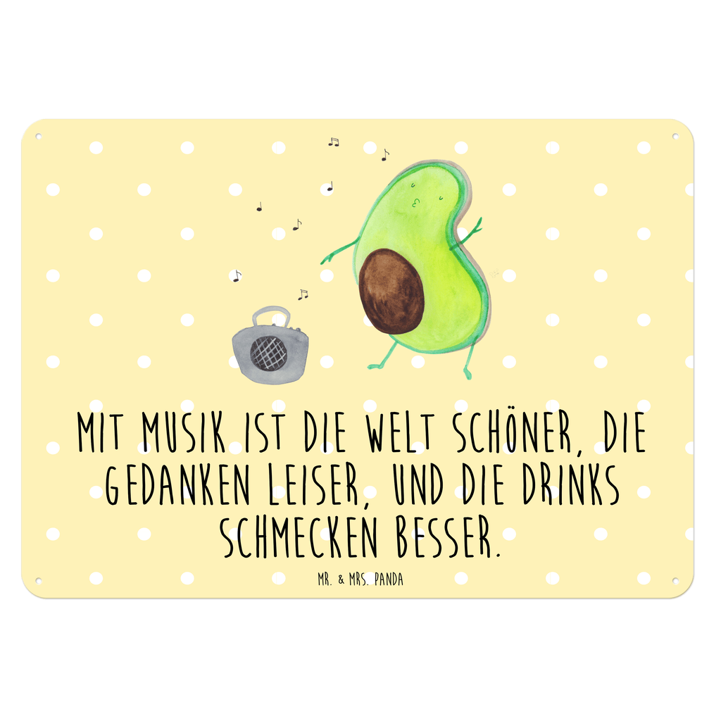 Blechschild Avocado tanzt Blechschild, Metallschild, Geschenk Schild, Schild, Magnet-Metall-Schild, Deko Schild, Wandschild, Wand-Dekoration, Türschild, Avocado, Veggie, Vegan, Gesund