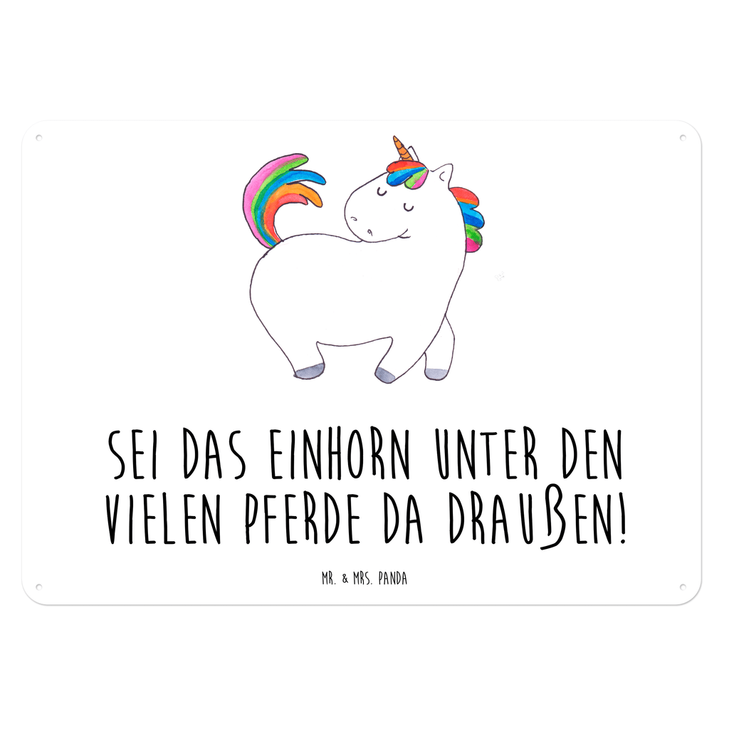Blechschild Einhorn stolzierend Einhorn, Einhörner, Unicorn, stolz, anders, bunt, Pferd, Reiter, Reiten, Freundin, Geschenk Blechschild, Metallschild, Geschenk Schild, Schild, Magnet-Metall-Schild, Deko Schild, Wandschild, Wand-Dekoration, Türschild, Wandschild, Metallschild  Einhorn, Einhörner, Einhorn Deko, Pegasus, Unicorn