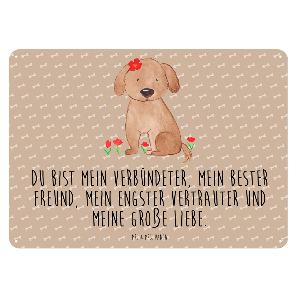 Blechschild Hund Hundedame