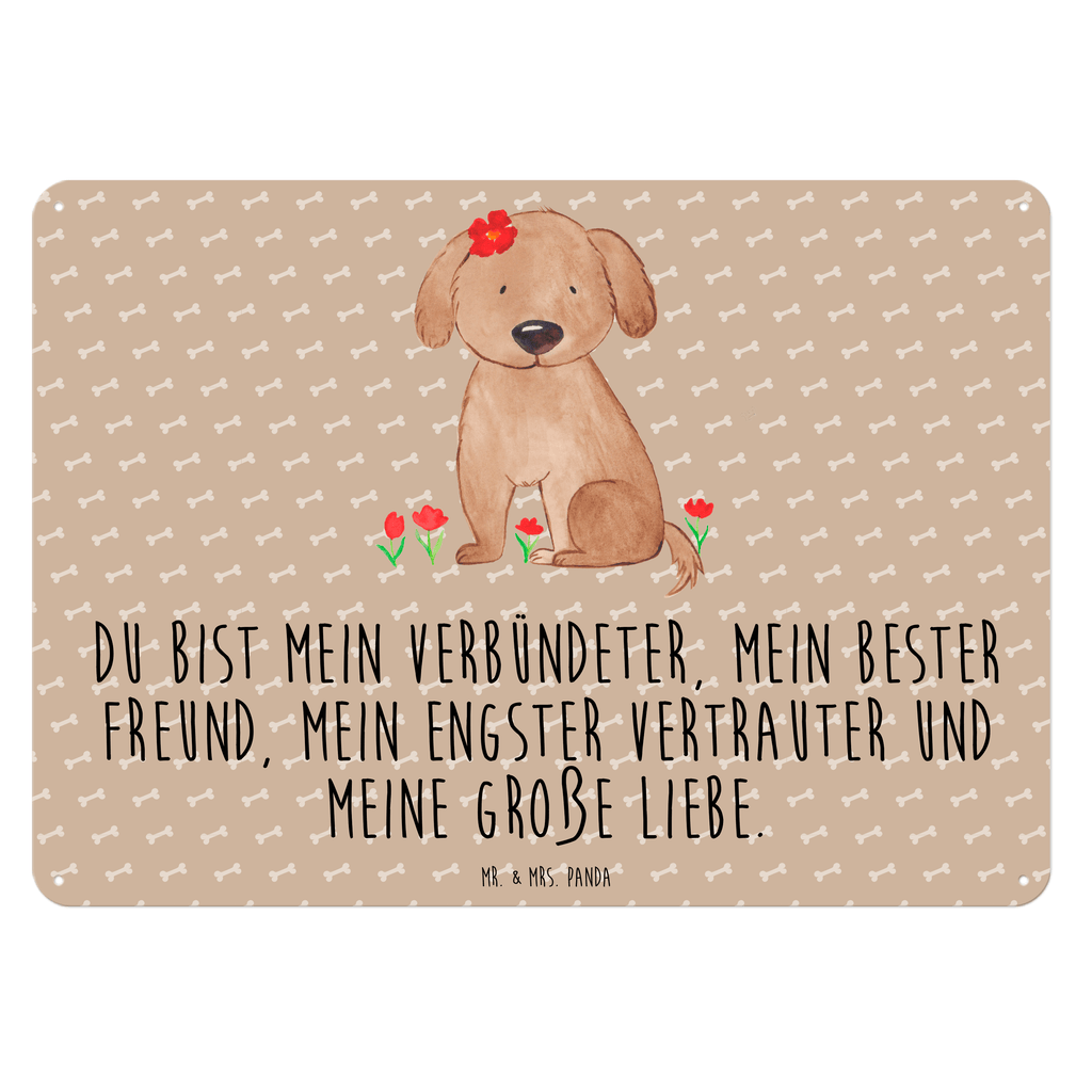 Blechschild Hund Hundedame