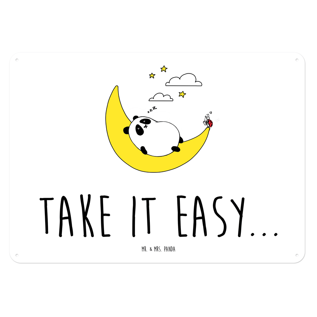 Blechschild Easy & Peasy Take it Easy  Blechschild, Metallschild, Geschenk Schild, Schild, Magnet-Metall-Schild, Deko Schild, Wandschild, Wand-Dekoration, Türschild, Wandschild, Metallschild  