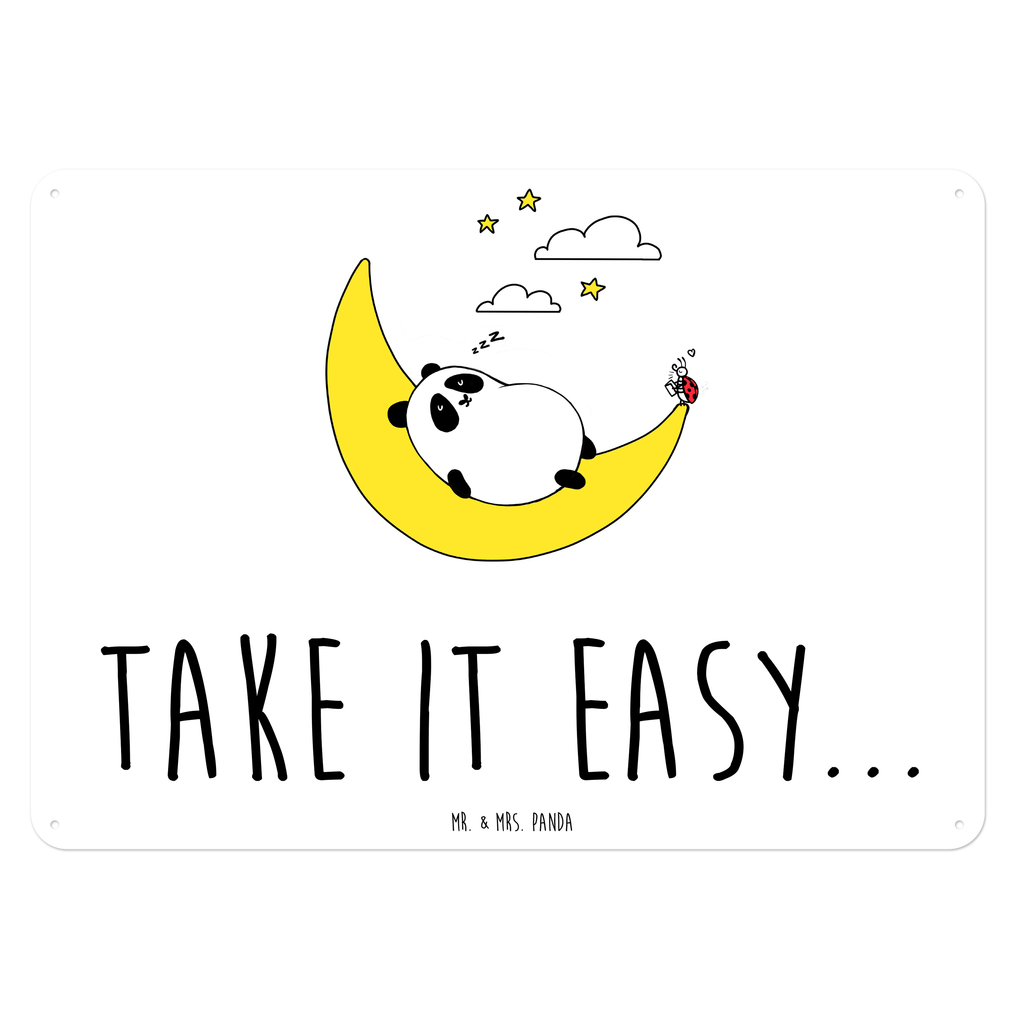 Blechschild Easy & Peasy Take it Easy  Blechschild, Metallschild, Geschenk Schild, Schild, Magnet-Metall-Schild, Deko Schild, Wandschild, Wand-Dekoration, Türschild, Wandschild, Metallschild  