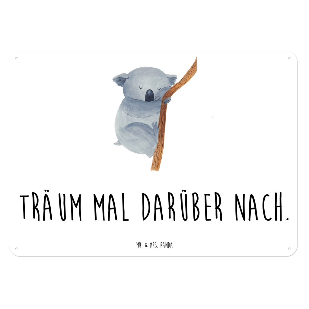 Blechschild Koalabär Koala, träumen, Traum, schlafen, Schlafzimmer, Traumland, Bär, Koalabär Blechschild, Metallschild, Geschenk Schild, Schild, Magnet-Metall-Schild, Deko Schild, Wandschild, Wand-Dekoration, Türschild, Wandschild, Metallschild  süße Tiermotive, gute Laune, lustige Sprüche, Tiere