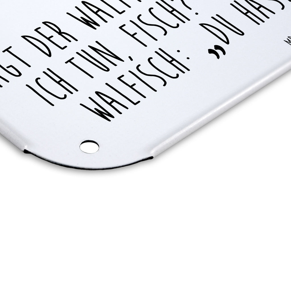 Blechschild Walfisch & Thunfisch Blechschild, Metallschild, Geschenk Schild, Schild, Magnet-Metall-Schild, Deko Schild, Wandschild, Wand-Dekoration, Türschild, Tiermotive, Gute Laune, lustige Sprüche, Tiere, Wal, Wahl, Tunfisch, Wortwitz lustig, Spruch lustig, Flachwitz, Witz, Spruch des Tages, Flachwitz Geschenk