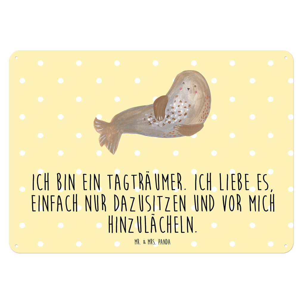 Blechschild Robbe lachend Robbe, Robben, Seehund, Strand, Meerestier, Ostsee, Nordsee Blechschild, Metallschild, Geschenk Schild, Schild, Magnet-Metall-Schild, Deko Schild, Wandschild, Wand-Dekoration, Türschild, Wandschild, Metallschild  süße Tiermotive, gute Laune, lustige Sprüche, Tiere