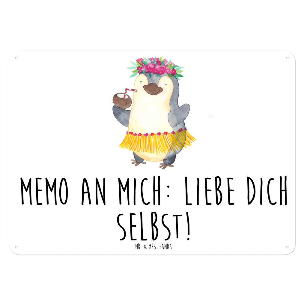 Blechschild Pinguin Kokosnuss Pinguin, Aloha, Hawaii, Urlaub, Kokosnuss, Pinguine,  Blechschild, Metallschild, Geschenk Schild, Schild, Magnet-Metall-Schild, Deko Schild, Wandschild, Wand-Dekoration, Türschild, Wandschild, Metallschild  Pinguin