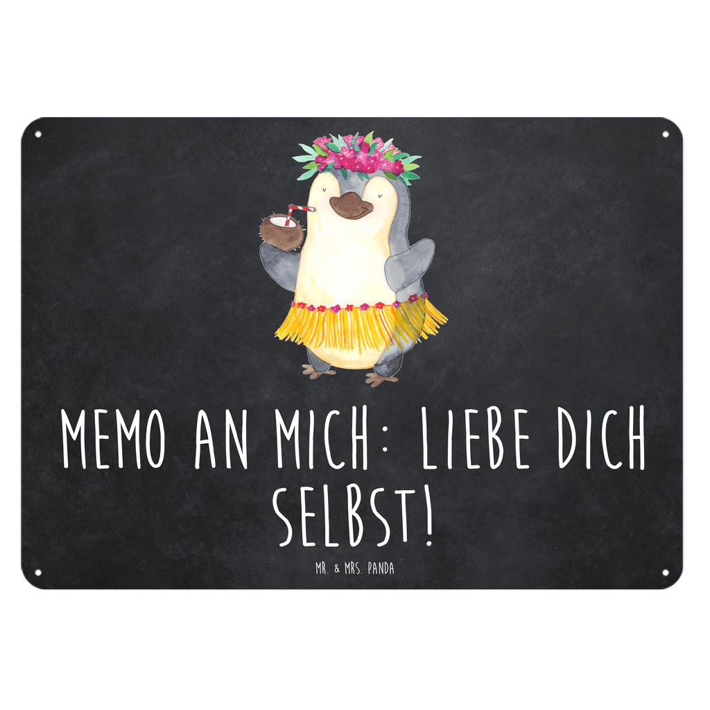 Blechschild Pinguin Kokosnuss Pinguin, Aloha, Hawaii, Urlaub, Kokosnuss, Pinguine,  Blechschild, Metallschild, Geschenk Schild, Schild, Magnet-Metall-Schild, Deko Schild, Wandschild, Wand-Dekoration, Türschild, Wandschild, Metallschild  Pinguin