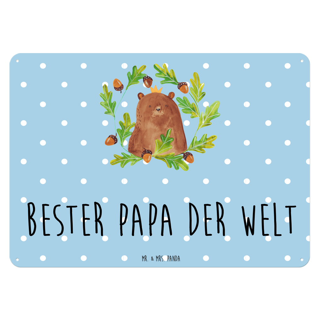 Blechschild Bär König Blechschild, Metallschild, Geschenk Schild, Schild, Magnet-Metall-Schild, Deko Schild, Wandschild, Wand-Dekoration, Türschild, Bär, Teddy, Teddybär, Papa, Papa Bär, bester Vater, bester Papa, weltbester Papa, Vatertag, Vater, Dad, Daddy, Papi