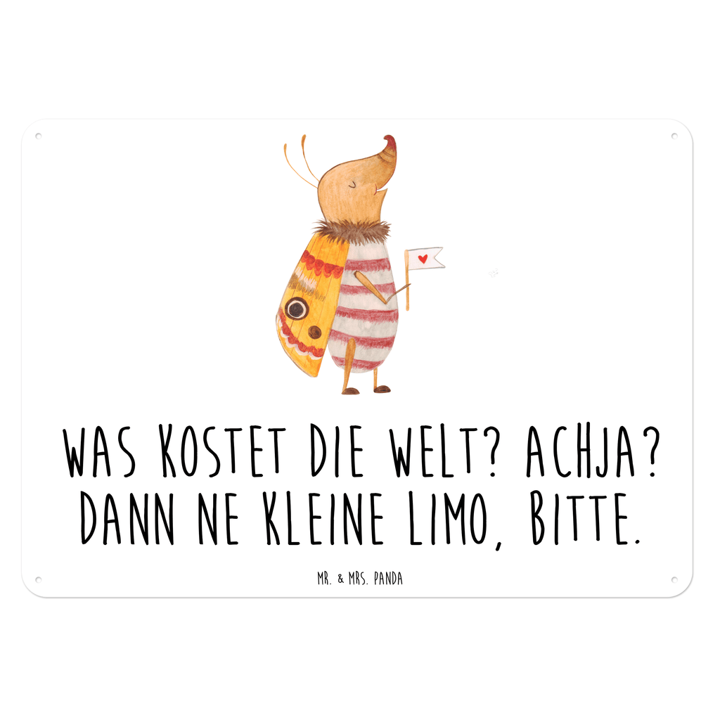 Blechschild Nachtfalter mit Fähnchen Nachtfalter, Käfer, Spruch lustig, Spruch witzig, süß, niedlich, Küche Deko, Was kostet die Welt Blechschild, Metallschild, Geschenk Schild, Schild, Magnet-Metall-Schild, Deko Schild, Wandschild, Wand-Dekoration, Türschild, Wandschild, Metallschild  süße Tiermotive, gute Laune, lustige Sprüche, Tiere