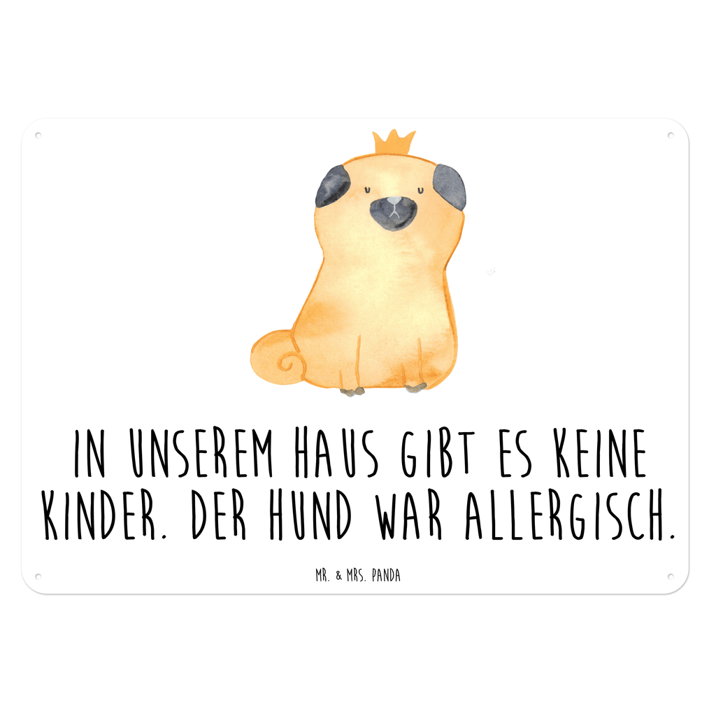 Blechschild Mops Krone Mops, Hund, allergisch, kinderlos, Hausregel, Hundebesitzer. Spruch, lustig Blechschild, Metallschild, Geschenk Schild, Schild, Magnet-Metall-Schild, Deko Schild, Wandschild, Wand-Dekoration, Türschild, Wandschild, Metallschild  Hund, Hundemotiv, Haustier, Hunderasse, Tierliebhaber, Hundebesitzer, Sprüche