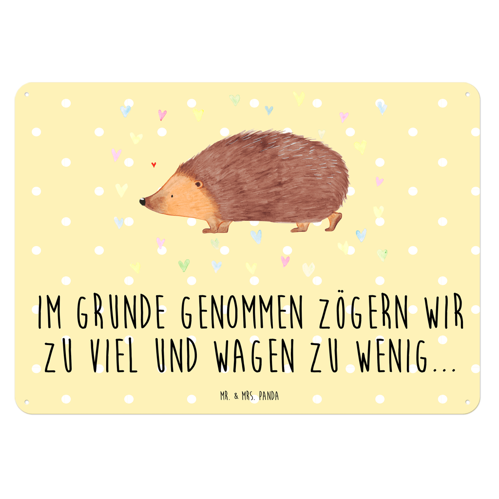 Blechschild Igel Herzen Liebe, Herz, Herzen, Igel, Vertrauen, Kuss, Leben Blechschild, Metallschild, Geschenk Schild, Schild, Magnet-Metall-Schild, Deko Schild, Wandschild, Wand-Dekoration, Türschild, Wandschild, Metallschild  süße Tiermotive, gute Laune, lustige Sprüche, Tiere