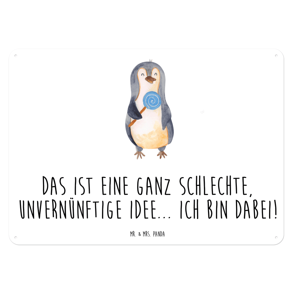 Blechschild Pinguin Lolli Pinguin, Pinguine, Lolli, Süßigkeiten, Blödsinn, Spruch, Rebell, Gauner, Ganove, Rabauke Blechschild, Metallschild, Geschenk Schild, Schild, Magnet-Metall-Schild, Deko Schild, Wandschild, Wand-Dekoration, Türschild, Wandschild, Metallschild  Pinguin