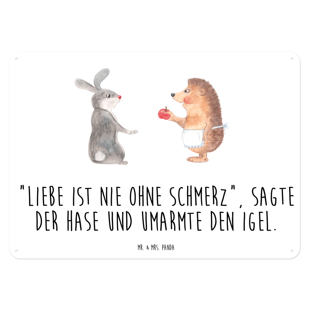 Blechschild Liebe ist nie ohne Schmerz Igel und Hase, Igel, Hase, Liebe Spruch, Liebeskummer Geschenk, Herzschmerz, Trösten, Trennungsschmerz, Spruch romantisch Blechschild, Metallschild, Geschenk Schild, Schild, Magnet-Metall-Schild, Deko Schild, Wandschild, Wand-Dekoration, Türschild, Wandschild, Metallschild  süße Tiermotive, gute Laune, lustige Sprüche, Tiere
