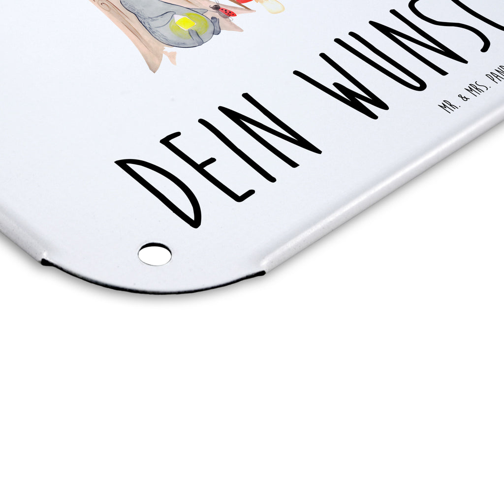 Personalisiertes Blechschild Waldtiere Picknick Blechschild, Metallschild, Geschenk Schild, Schild, Magnet-Metall-Schild, Deko Schild, Wandschild, Wand-Dekoration, Türschild, Tiermotive, Gute Laune, lustige Sprüche, Tiere, Waldtiere, Picknick, Wald, Fuchs, Hase, Igel, Maus, Eichhörnchen