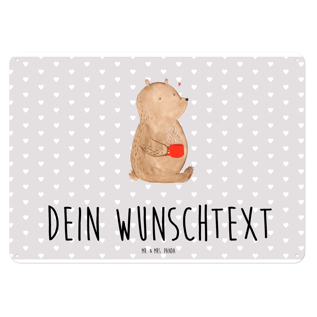 Personalisiertes Blechschild Bär Morgenkaffee Blechschild, Metallschild, Geschenk Schild, Schild, Magnet-Metall-Schild, Deko Schild, Wandschild, Wand-Dekoration, Türschild, Liebe, Partner, Freund, Freundin, Ehemann, Ehefrau, Heiraten, Verlobung, Heiratsantrag, Liebesgeschenk, Jahrestag, Hocheitstag, Valentinstag, Geschenk für Frauen, Hochzeitstag, Mitbringsel, Geschenk für Freundin, Geschenk für Partner, Liebesbeweis, für Männer, für Ehemann