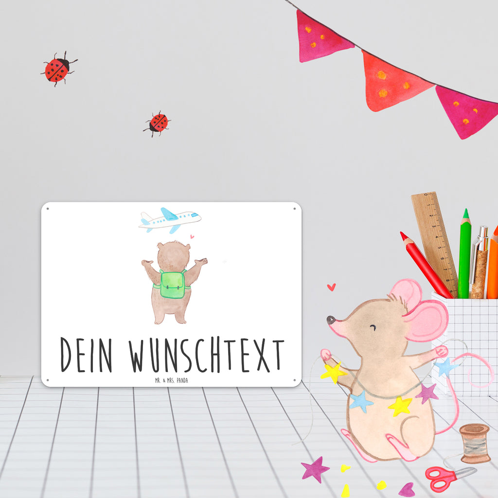 Personalisiertes Blechschild Bär Flugzeug Blechschild, Metallschild, Geschenk Schild, Schild, Magnet-Metall-Schild, Deko Schild, Wandschild, Wand-Dekoration, Türschild, Liebe, Partner, Freund, Freundin, Ehemann, Ehefrau, Heiraten, Verlobung, Heiratsantrag, Liebesgeschenk, Jahrestag, Hocheitstag, Valentinstag, Geschenk für Frauen, Hochzeitstag, Mitbringsel, Geschenk für Freundin, Geschenk für Partner, Liebesbeweis, für Männer, für Ehemann