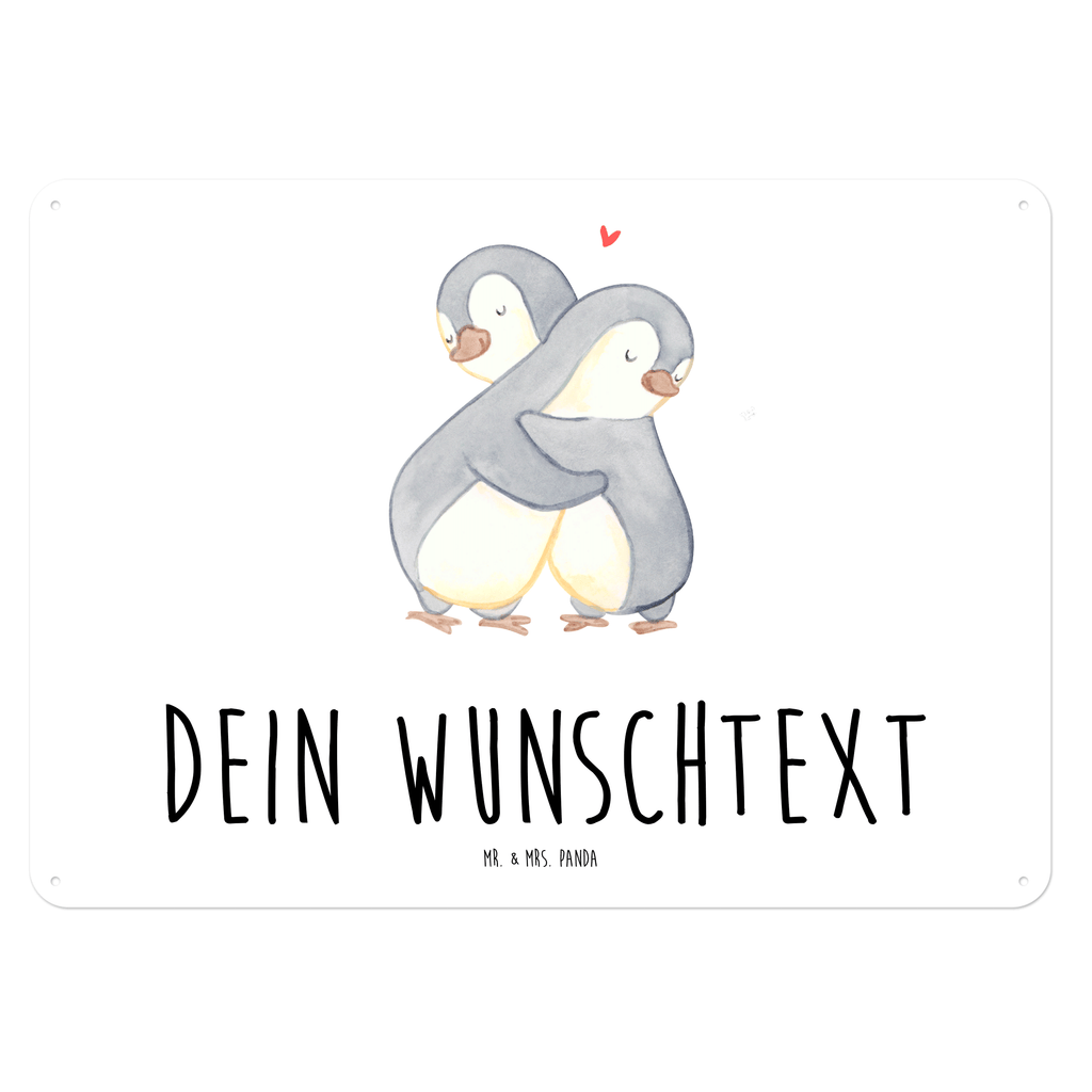 Personalisiertes Blechschild Pinguine Kuscheln Blechschild, Metallschild, Geschenk Schild, Schild, Magnet-Metall-Schild, Deko Schild, Wandschild, Wand-Dekoration, Türschild, Liebe, Partner, Freund, Freundin, Ehemann, Ehefrau, Heiraten, Verlobung, Heiratsantrag, Liebesgeschenk, Jahrestag, Hocheitstag, Valentinstag, Geschenk für Frauen, Hochzeitstag, Mitbringsel, Geschenk für Freundin, Geschenk für Partner, Liebesbeweis, für Männer, für Ehemann