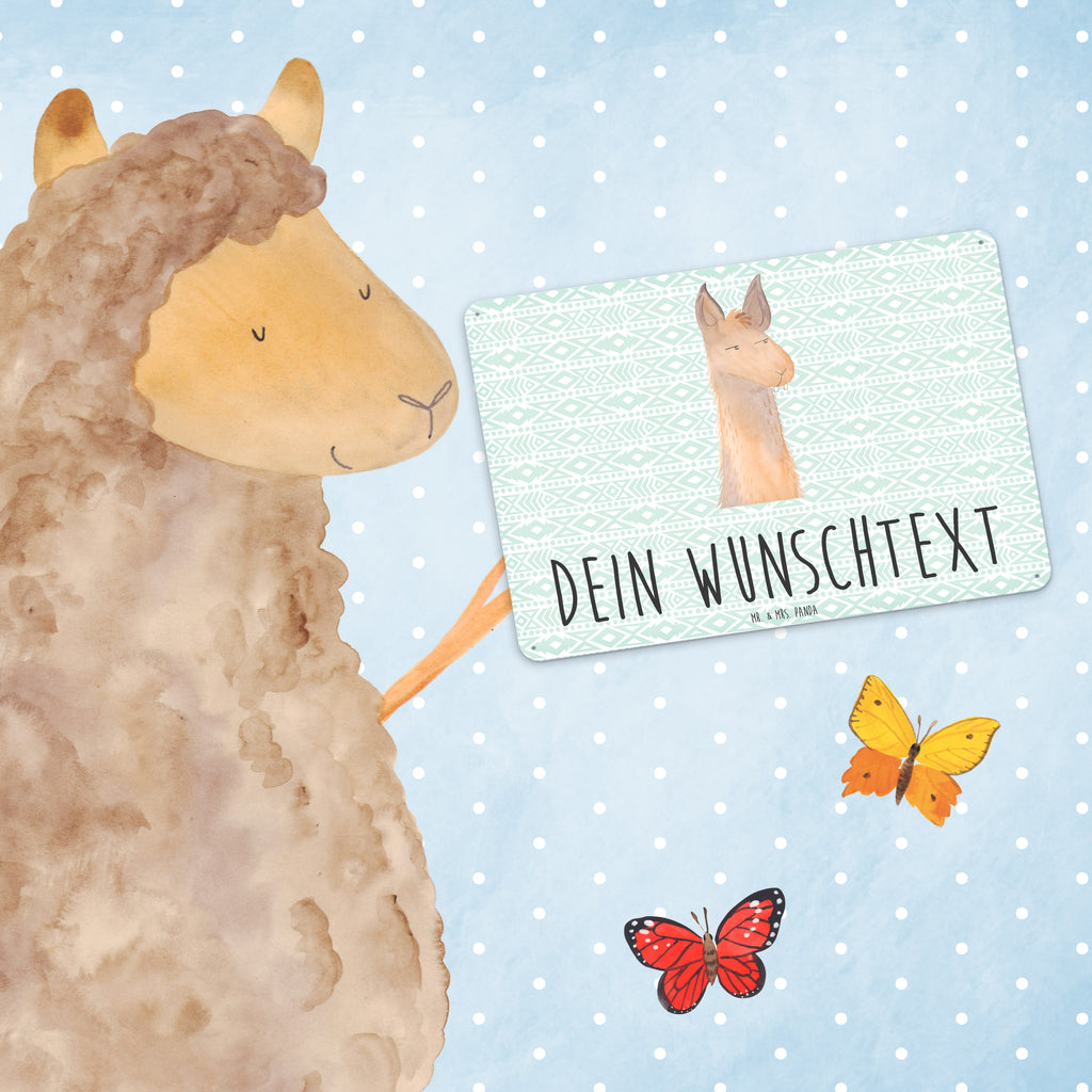 Personalisiertes Blechschild Lamakopf genervt Blechschild, Metallschild, Geschenk Schild, Schild, Magnet-Metall-Schild, Deko Schild, Wandschild, Wand-Dekoration, Türschild, Lama, Alpaka, Lamas, Recht haben, genervt sein, Freundin, beste Freundin, Partnerin, Büro, Büroalltag, Chef, Chefin, Azubi