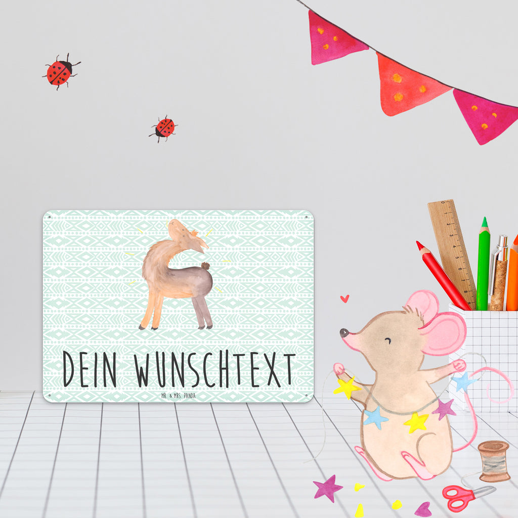 Personalisiertes Blechschild Lama stolz Blechschild, Metallschild, Geschenk Schild, Schild, Magnet-Metall-Schild, Deko Schild, Wandschild, Wand-Dekoration, Türschild, Lama, Alpaka, Lamas, Außenseiter, Anders, Neustart, stolz, Hippie, Freundin, Freundinnen, beste Freundin, Kumpel, Familie, Family
