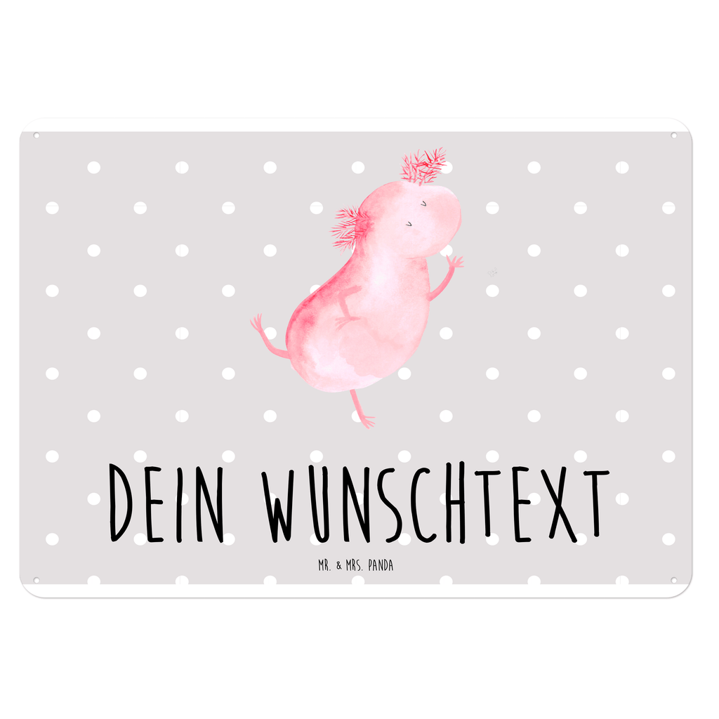 Personalisiertes Blechschild Axolotl tanzt Blechschild, Metallschild, Geschenk Schild, Schild, Magnet-Metall-Schild, Deko Schild, Wandschild, Wand-Dekoration, Türschild, Axolotl, Molch, Axolot, Schwanzlurch, Lurch, Lurche, Dachschaden, Sterne, verrückt, Freundin, beste Freundin