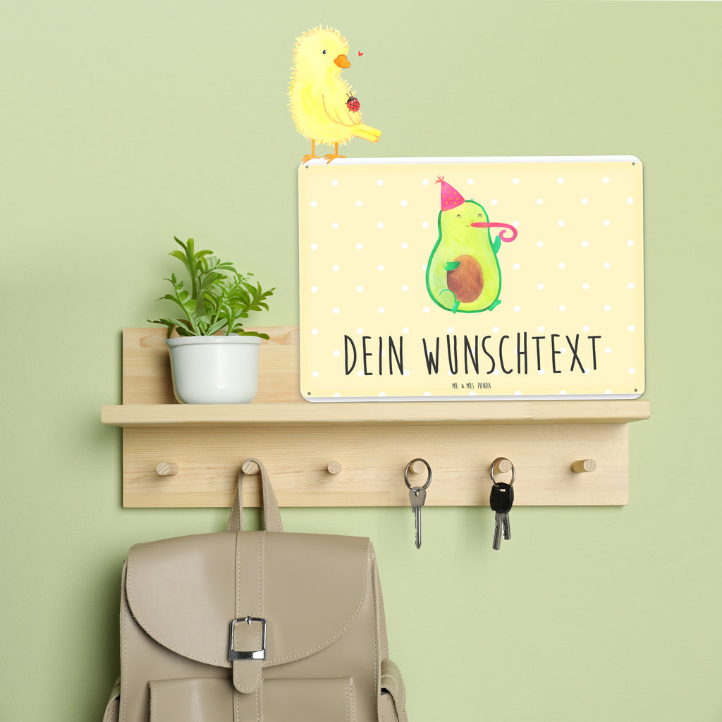 Personalisiertes Blechschild Avocado Birthday Blechschild, Metallschild, Geschenk Schild, Schild, Magnet-Metall-Schild, Deko Schild, Wandschild, Wand-Dekoration, Türschild, Avocado, Veggie, Vegan, Gesund