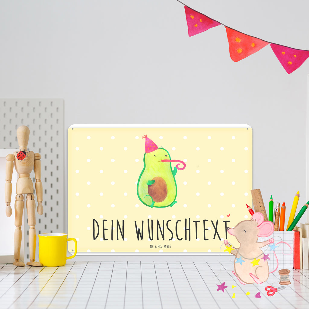 Personalisiertes Blechschild Avocado Birthday Blechschild, Metallschild, Geschenk Schild, Schild, Magnet-Metall-Schild, Deko Schild, Wandschild, Wand-Dekoration, Türschild, Avocado, Veggie, Vegan, Gesund