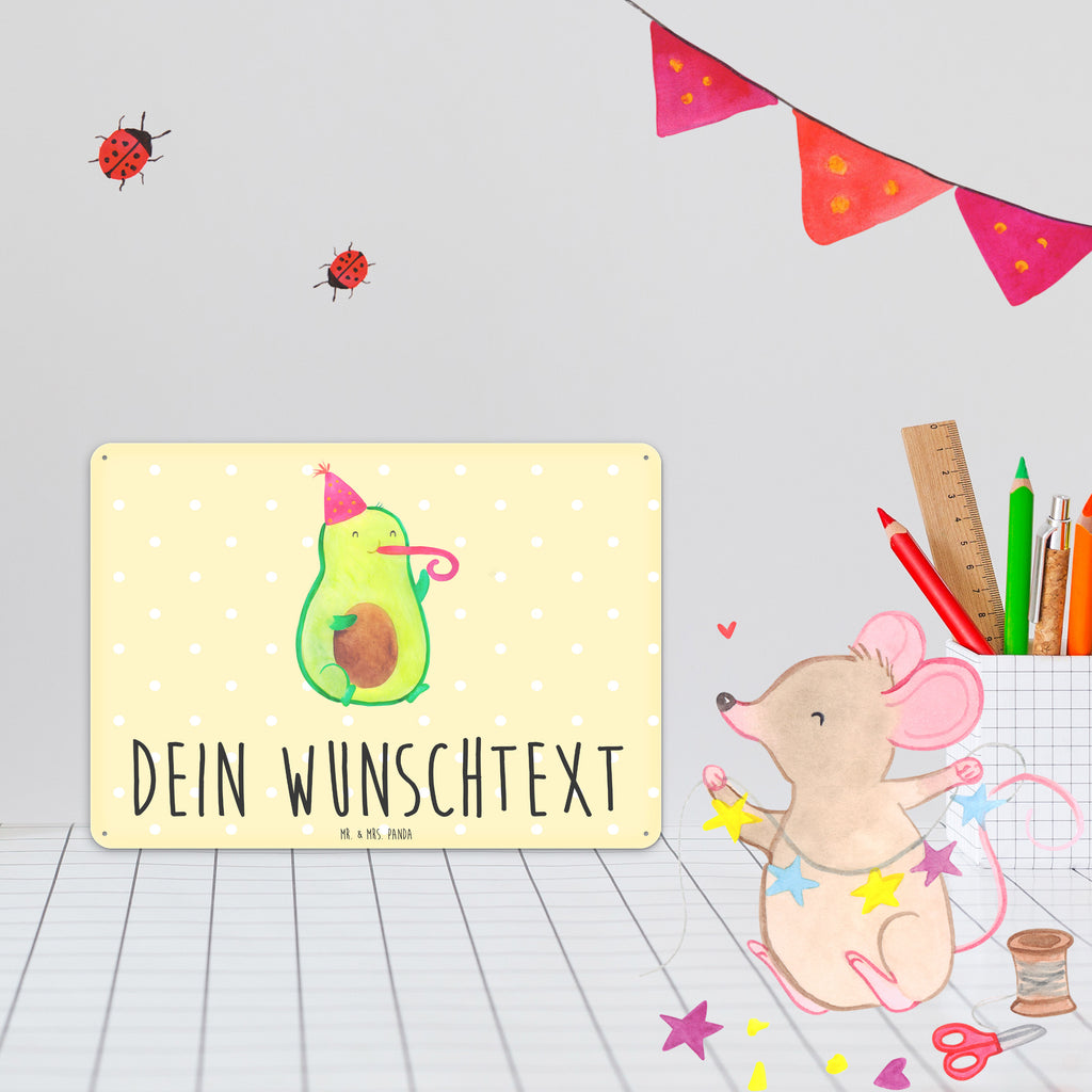 Personalisiertes Blechschild Avocado Birthday Blechschild, Metallschild, Geschenk Schild, Schild, Magnet-Metall-Schild, Deko Schild, Wandschild, Wand-Dekoration, Türschild, Avocado, Veggie, Vegan, Gesund