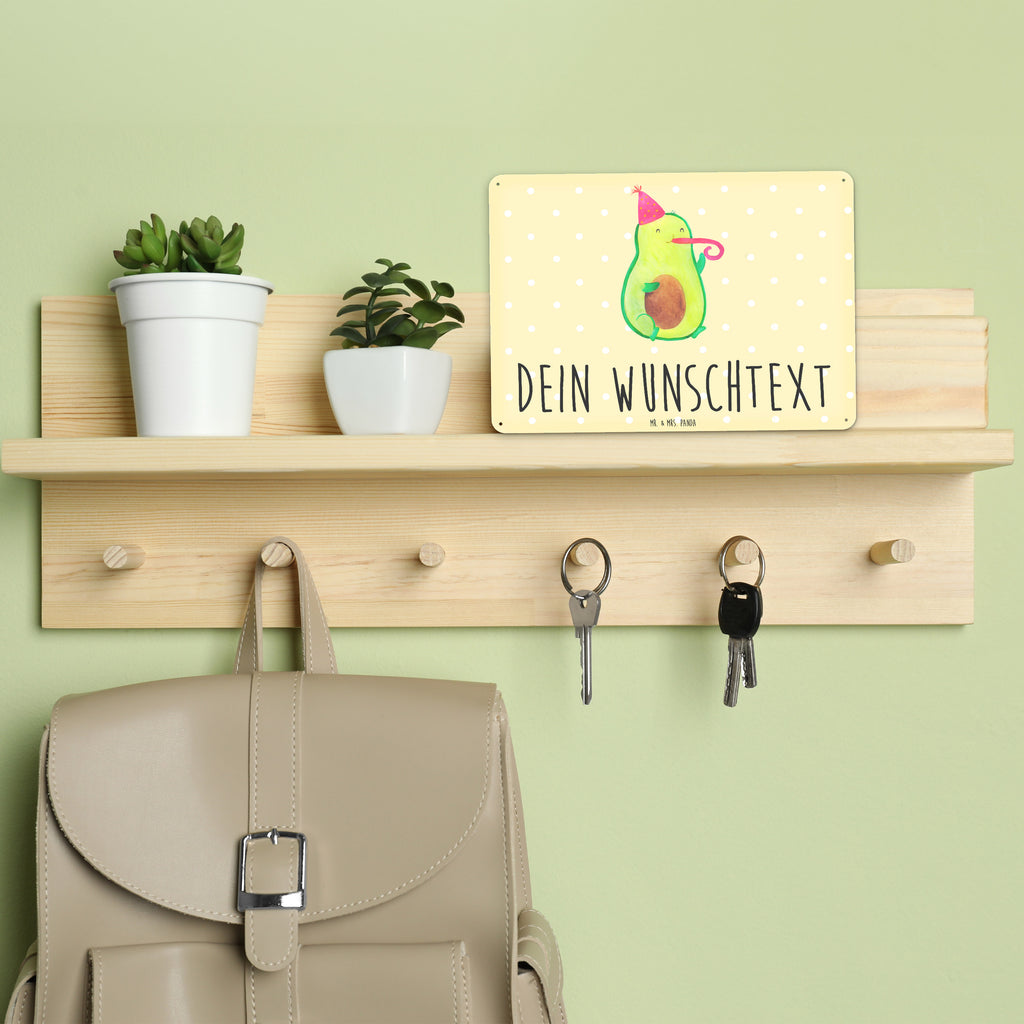 Personalisiertes Blechschild Avocado Birthday Blechschild, Metallschild, Geschenk Schild, Schild, Magnet-Metall-Schild, Deko Schild, Wandschild, Wand-Dekoration, Türschild, Avocado, Veggie, Vegan, Gesund