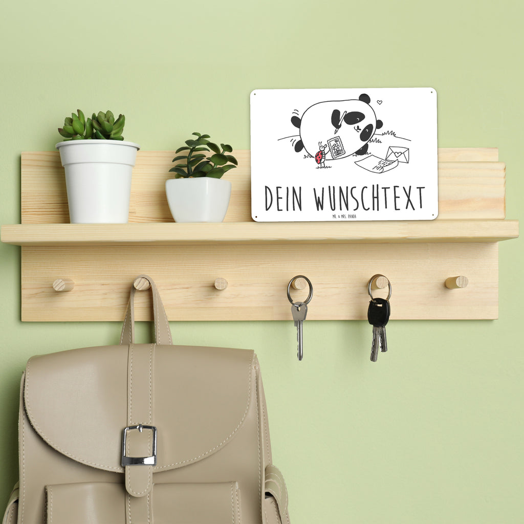 Personalisiertes Blechschild Easy & Peasy Vermissen
