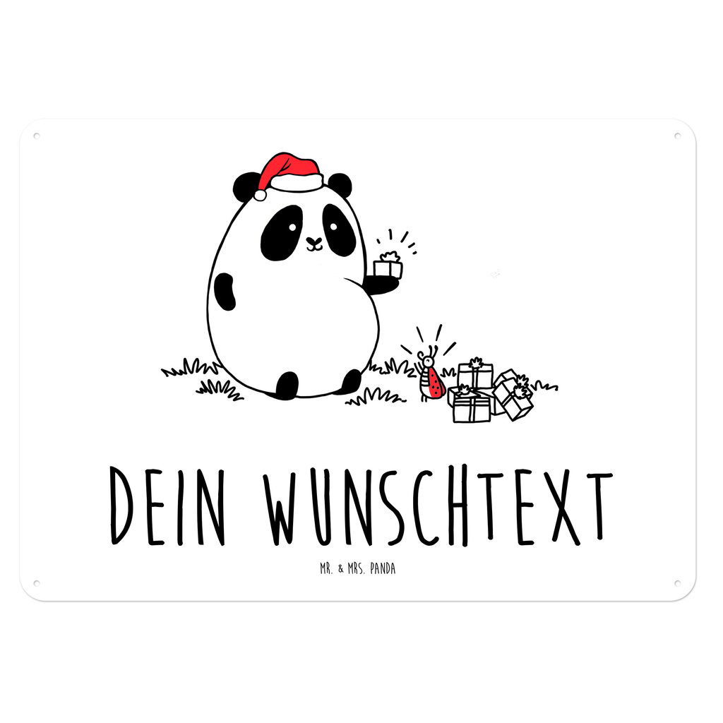 Personalisiertes Blechschild Easy & Peasy Weihnachtsgeschenk