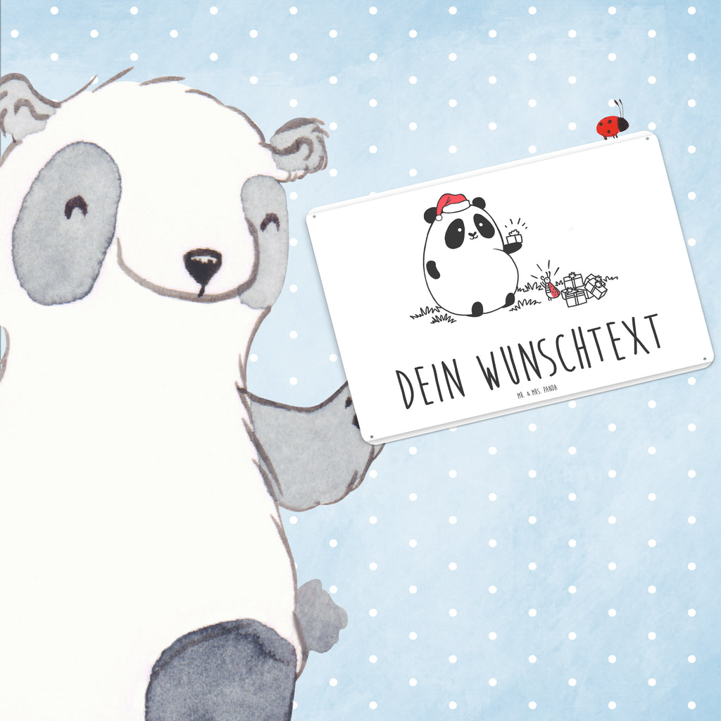 Personalisiertes Blechschild Easy & Peasy Weihnachtsgeschenk