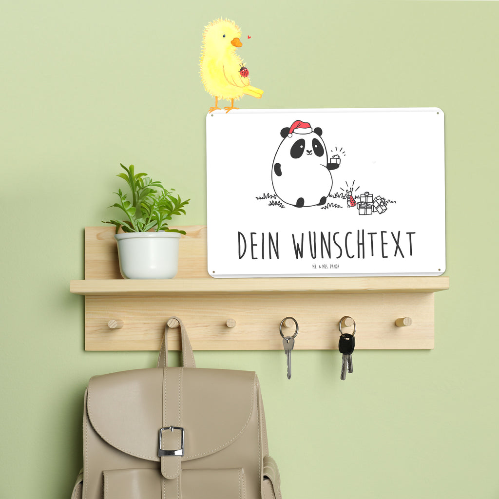 Personalisiertes Blechschild Easy & Peasy Weihnachtsgeschenk