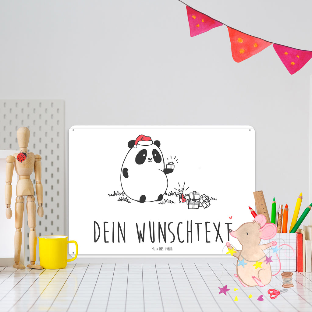 Personalisiertes Blechschild Easy & Peasy Weihnachtsgeschenk