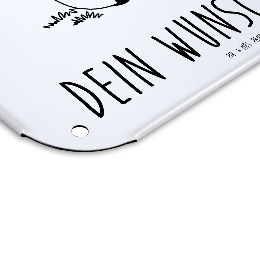 Personalisiertes Blechschild Easy & Peasy Weihnachtsgeschenk