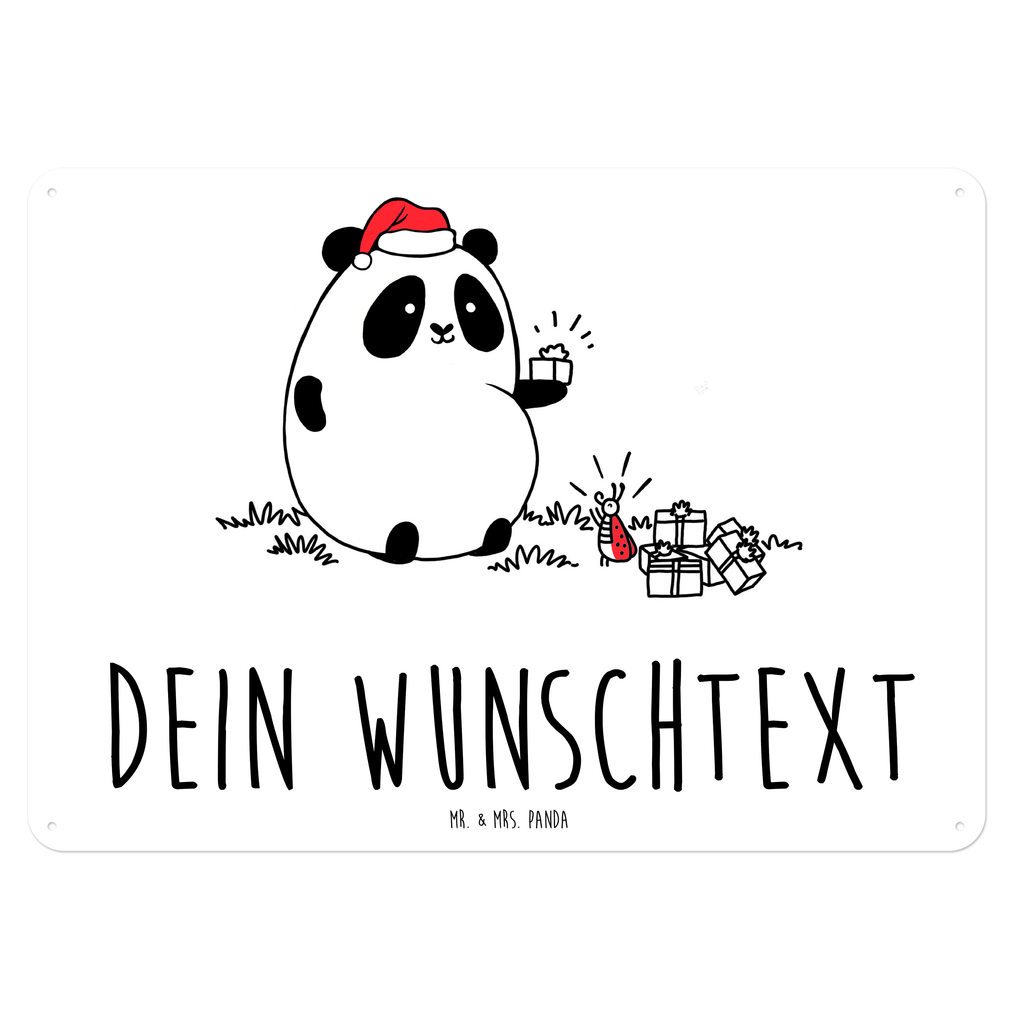 Personalisiertes Blechschild Easy & Peasy Weihnachtsgeschenk